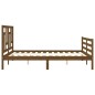 vidaXL Massivholzbett mit Kopfteil Honigbraun 160x200 cm vidaXL Massivholzbett mit Kopfteil Honigbraun 160x200 cm