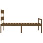 vidaXL Massivholzbett mit Kopfteil Honigbraun 90x200 cm vidaXL Massivholzbett mit Kopfteil Honigbraun 90x200 cm