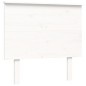 vidaXL Massivholzbett mit Kopfteil Weiß 90x200 cm vidaXL Massivholzbett mit Kopfteil Weiß 90x200 cm