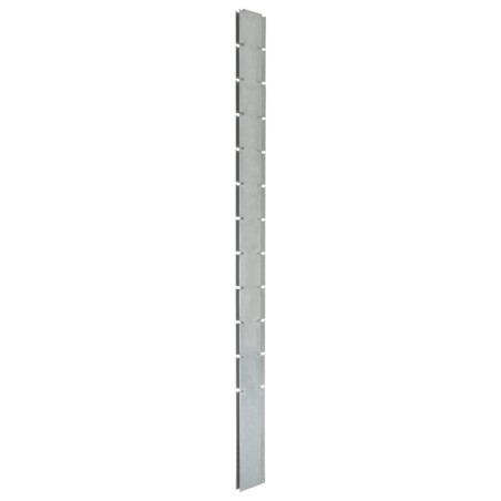 vidaXL Zaunpfosten 30 Stk. Silbern 280 cm Verzinkter Stahl
