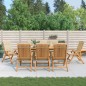 vidaXL Gartenstühle mit Auflagen 8 Stk. Massivholz Teak vidaXL Gartenstühle mit Auflagen 8 Stk. Massivholz Teak
