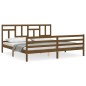 vidaXL Massivholzbett mit Kopfteil Honigbraun 200x200 cm vidaXL Massivholzbett mit Kopfteil Honigbraun 200x200 cm
