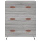 vidaXL Highboard Grau Sonoma 69,5x34x180 cm Holzwerkstoff vidaXL Highboard Grau Sonoma 69,5x34x180 cm Holzwerkstoff