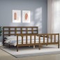vidaXL Bettgestell mit Kopfteil Honigbraun 180x200 cm Massivholz vidaXL Bettgestell mit Kopfteil Honigbraun 180x200 cm Massivholz