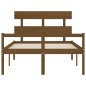 vidaXL Seniorenbett mit Kopfteil 140x190 cm Honigbraun Massivholz vidaXL Seniorenbett mit Kopfteil 140x190 cm Honigbraun Massivholz