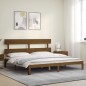 vidaXL Massivholzbett mit Kopfteil Honigbraun 200x200 cm vidaXL Massivholzbett mit Kopfteil Honigbraun 200x200 cm