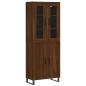 vidaXL Highboard Braun Eichen-Optik 69,5x34x180 cm Holzwerkstoff vidaXL Highboard Braun Eichen-Optik 69,5x34x180 cm Holzwerkstoff