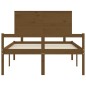 vidaXL Massivholzbett mit Kopfteil Honigbraun 140x190 cm vidaXL Massivholzbett mit Kopfteil Honigbraun 140x190 cm