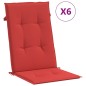 vidaXL Gartenstühle mit Kissen 6 Stk. Massivholz Teak vidaXL Gartenstühle mit Kissen 6 Stk. Massivholz Teak