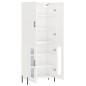 vidaXL Highboard Hochglanz-Weiß 69,5x34x180 cm Holzwerkstoff vidaXL Highboard Hochglanz-Weiß 69,5x34x180 cm Holzwerkstoff