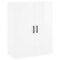 vidaXL Highboard Hochglanz-Weiß 69,5x34x180 cm Holzwerkstoff vidaXL Highboard Hochglanz-Weiß 69,5x34x180 cm Holzwerkstoff
