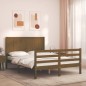 vidaXL Massivholzbett mit Kopfteil Honigbraun 140x200 cm vidaXL Massivholzbett mit Kopfteil Honigbraun 140x200 cm