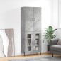 vidaXL Highboard Betongrau 69,5x34x180 cm Holzwerkstoff vidaXL Highboard Betongrau 69,5x34x180 cm Holzwerkstoff
