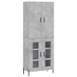 vidaXL Highboard Betongrau 69,5x34x180 cm Holzwerkstoff vidaXL Highboard Betongrau 69,5x34x180 cm Holzwerkstoff