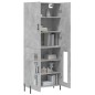 vidaXL Highboard Betongrau 69,5x34x180 cm Holzwerkstoff vidaXL Highboard Betongrau 69,5x34x180 cm Holzwerkstoff