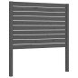 vidaXL Massivholzbett mit Kopfteil Grau 100x200 cm vidaXL Massivholzbett mit Kopfteil Grau 100x200 cm