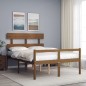 vidaXL Seniorenbett mit Kopfteil Honigbraun Massivholz vidaXL Seniorenbett mit Kopfteil Honigbraun Massivholz