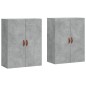 vidaXL Wandschränke 2 Stk. Betongrau 69,5x34x90 cm vidaXL Wandschränke 2 Stk. Betongrau 69,5x34x90 cm