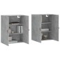 vidaXL Wandschränke 2 Stk. Betongrau 69,5x34x90 cm vidaXL Wandschränke 2 Stk. Betongrau 69,5x34x90 cm
