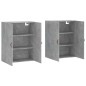 vidaXL Wandschränke 2 Stk. Betongrau 69,5x34x90 cm vidaXL Wandschränke 2 Stk. Betongrau 69,5x34x90 cm