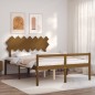vidaXL Seniorenbett mit Kopfteil Honigbraun Kingsize Massivholz vidaXL Seniorenbett mit Kopfteil Honigbraun Kingsize Massivholz