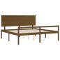 vidaXL Massivholzbett mit Kopfteil Honigbraun 200x200 cm vidaXL Massivholzbett mit Kopfteil Honigbraun 200x200 cm