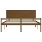 vidaXL Massivholzbett mit Kopfteil Honigbraun 200x200 cm vidaXL Massivholzbett mit Kopfteil Honigbraun 200x200 cm