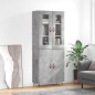 vidaXL Highboard Betongrau 69,5x34x180 cm Holzwerkstoff vidaXL Highboard Betongrau 69,5x34x180 cm Holzwerkstoff