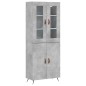 vidaXL Highboard Betongrau 69,5x34x180 cm Holzwerkstoff vidaXL Highboard Betongrau 69,5x34x180 cm Holzwerkstoff