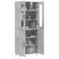 vidaXL Highboard Betongrau 69,5x34x180 cm Holzwerkstoff vidaXL Highboard Betongrau 69,5x34x180 cm Holzwerkstoff