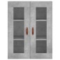 vidaXL Highboard Betongrau 69,5x34x180 cm Holzwerkstoff vidaXL Highboard Betongrau 69,5x34x180 cm Holzwerkstoff