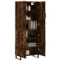 Highboard Räuchereiche 69,5x34x180 cm Holzwerkstoff Highboard Räuchereiche 69,5x34x180 cm Holzwerkstoff