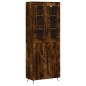 vidaXL Highboard Räuchereiche 69,5x34x180 cm Holzwerkstoff vidaXL Highboard Räuchereiche 69,5x34x180 cm Holzwerkstoff