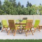 vidaXL Gartenstühle mit Kissen 6 Stk. Massivholz Teak vidaXL Gartenstühle mit Kissen 6 Stk. Massivholz Teak