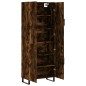 Highboard Räuchereiche 69,5x34x180 cm Holzwerkstoff Highboard Räuchereiche 69,5x34x180 cm Holzwerkstoff