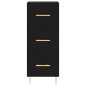 vidaXL Highboard Schwarz 34,5x34x180 cm Holzwerkstoff vidaXL Highboard Schwarz 34,5x34x180 cm Holzwerkstoff