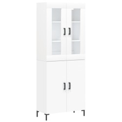 vidaXL Highboard Weiß 69,5x34x180 cm Holzwerkstoff