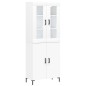 vidaXL Highboard Weiß 69,5x34x180 cm Holzwerkstoff vidaXL Highboard Weiß 69,5x34x180 cm Holzwerkstoff