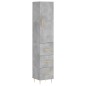 vidaXL Highboard Betongrau 34,5x34x180 cm Holzwerkstoff vidaXL Highboard Betongrau 34,5x34x180 cm Holzwerkstoff
