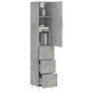vidaXL Highboard Betongrau 34,5x34x180 cm Holzwerkstoff vidaXL Highboard Betongrau 34,5x34x180 cm Holzwerkstoff