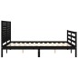 vidaXL Massivholzbett mit Kopfteil Schwarz 160x200 cm vidaXL Massivholzbett mit Kopfteil Schwarz 160x200 cm