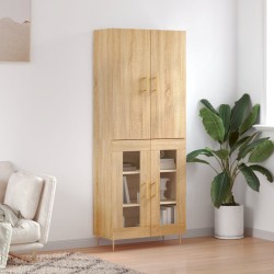 vidaXL Highboard Sonoma-Eiche 69,5x34x180 cm Holzwerkstoff