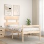 vidaXL Seniorenbett mit Kopfteil 100x200 cm Massivholz vidaXL Seniorenbett mit Kopfteil 100x200 cm Massivholz