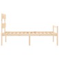 vidaXL Seniorenbett mit Kopfteil 100x200 cm Massivholz vidaXL Seniorenbett mit Kopfteil 100x200 cm Massivholz