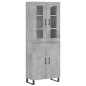 vidaXL Highboard Betongrau 69,5x34x180 cm Holzwerkstoff vidaXL Highboard Betongrau 69,5x34x180 cm Holzwerkstoff