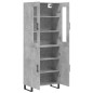 vidaXL Highboard Betongrau 69,5x34x180 cm Holzwerkstoff vidaXL Highboard Betongrau 69,5x34x180 cm Holzwerkstoff