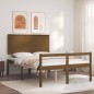 vidaXL Massivholzbett mit Kopfteil Honigbraun 140x200 cm vidaXL Massivholzbett mit Kopfteil Honigbraun 140x200 cm