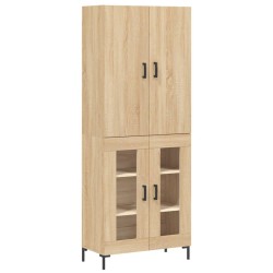 vidaXL Highboard Sonoma-Eiche 69,5x34x180 cm Holzwerkstoff