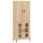 vidaXL Highboard Sonoma-Eiche 69,5x34x180 cm Holzwerkstoff vidaXL Highboard Sonoma-Eiche 69,5x34x180 cm Holzwerkstoff