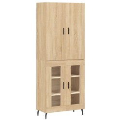 vidaXL Highboard Sonoma-Eiche 69,5x34x180 cm Holzwerkstoff
